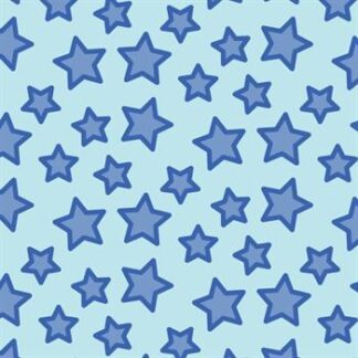 Placa de Eva Estamp. 40cm x 60 cm - Pct c/ 5 fls - Estrelinhas Azul e Azul Escuro
